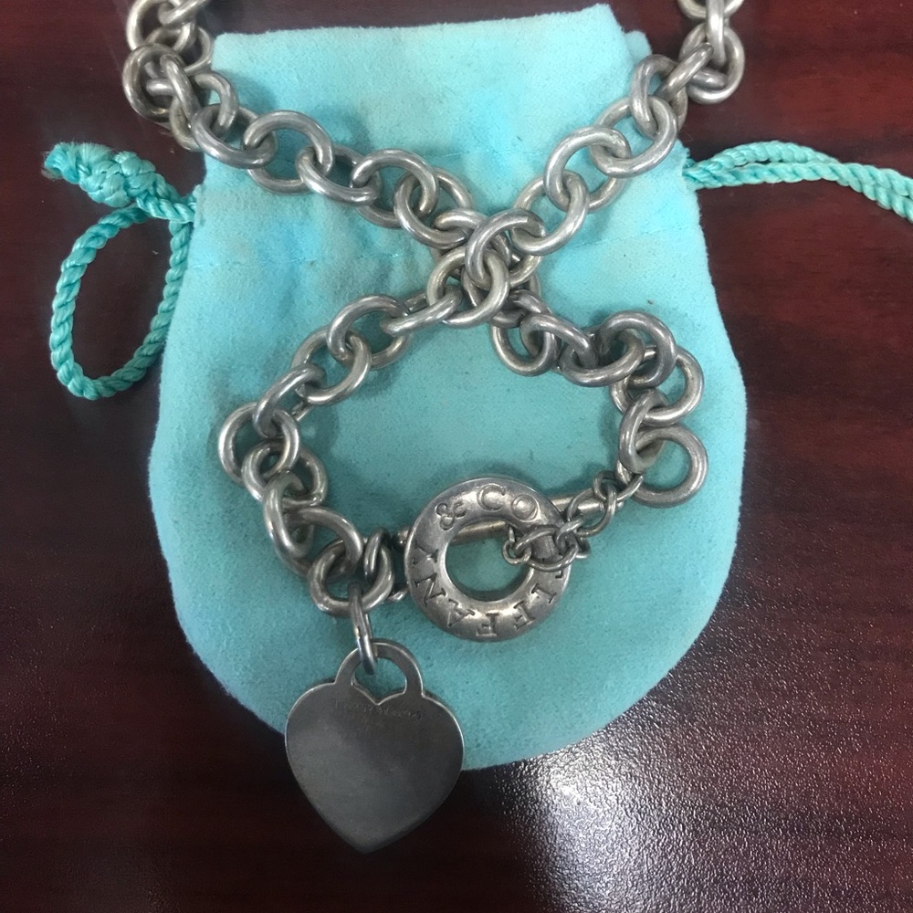 Authentic Tiffany & Co. Heart Tag Toggle Necklace
